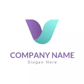 3D Logo Abstract and Beautiful Letter V logo design