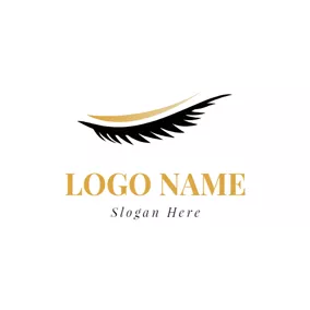 Eyelash Logo Beautiful Eyelid and Eyelash logo design