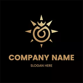 Sun Logo Circle Sun Light Royal logo design