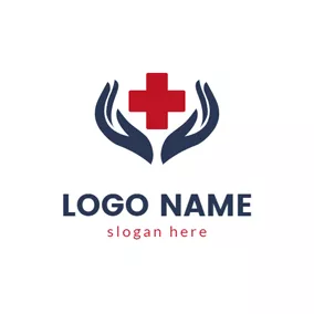 Protective medical cross logo